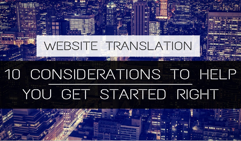 website translation-getting started